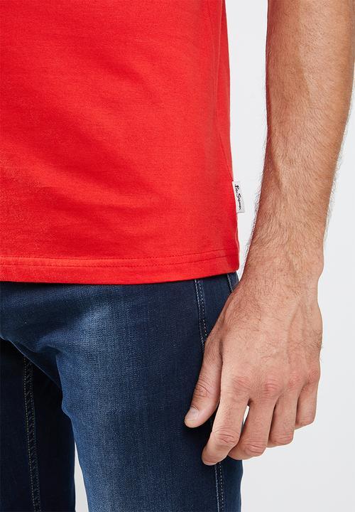 Ben Sherman - 1/4 target tee - red