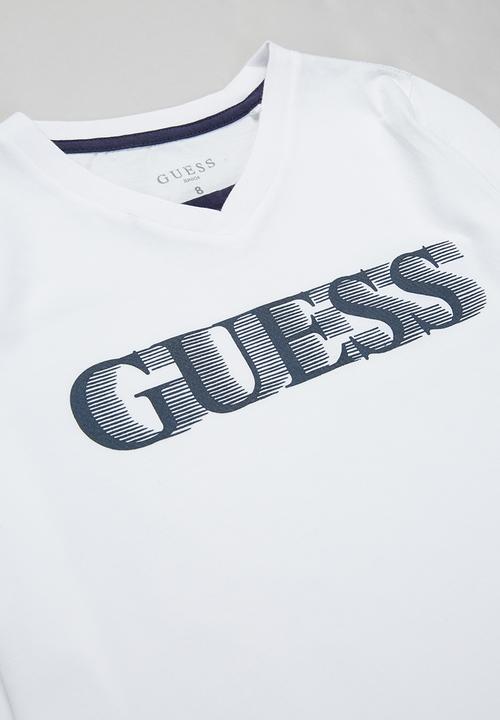 GUESS - Boys peepout tee - white