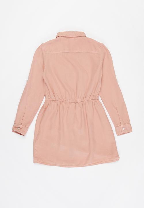 GUESS - Girls lycon adjustable dress - pink