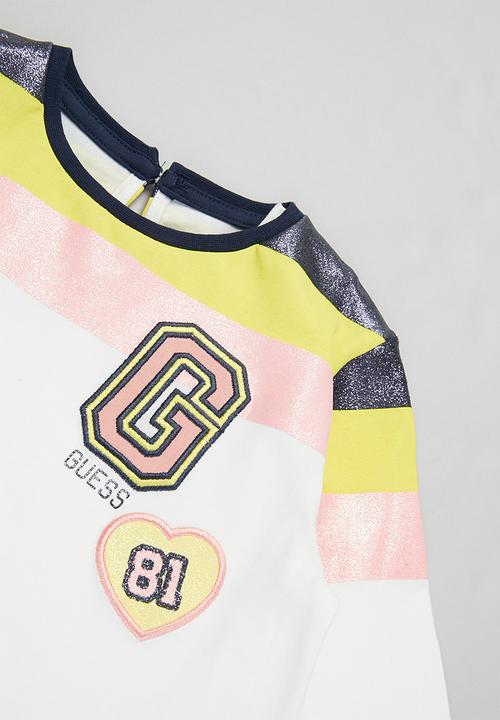 GUESS - Girls guess long sleeve tee - white