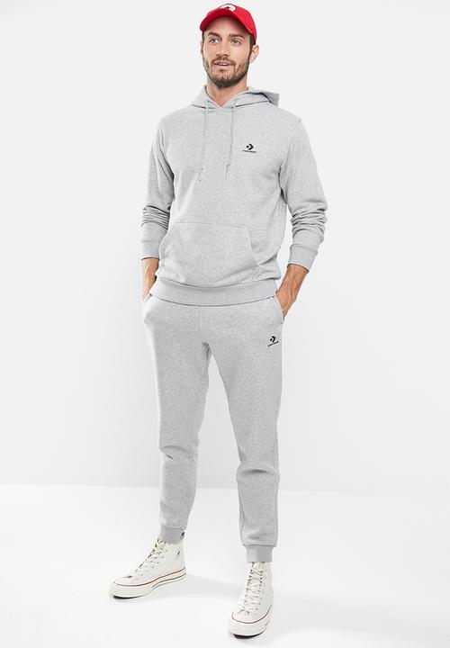 Converse - Star chevron french terry pullover hoodie - grey