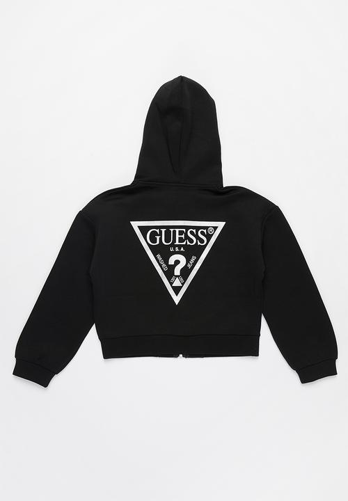 GUESS - Girls scuba midi active top - black