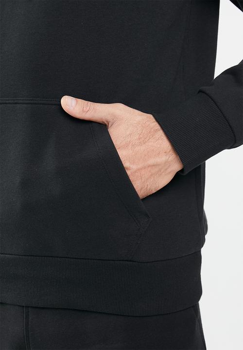 Converse - Star chevron french terry pullover hoodie - black