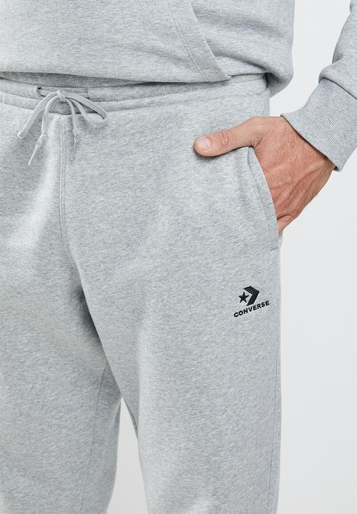 Converse - Converse embroidered star chevron fleece sweatpant - grey