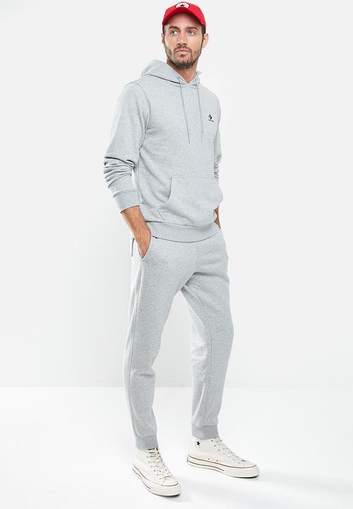 Converse - Converse embroidered star chevron fleece sweatpant - grey