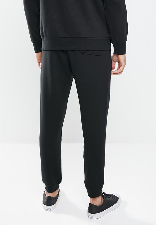 Converse - Converse embroidered star chevron fleece sweatpant - black