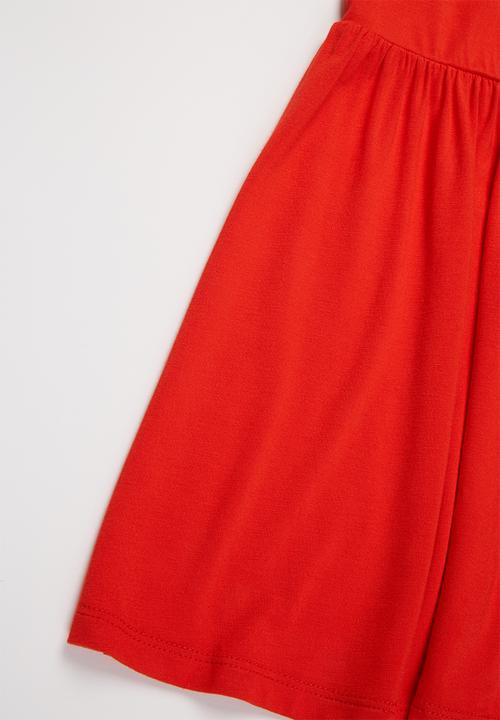 GUESS - Girls stretch viscose dress - red 
