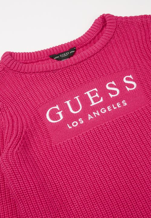 GUESS - Girls sweater - white/pink