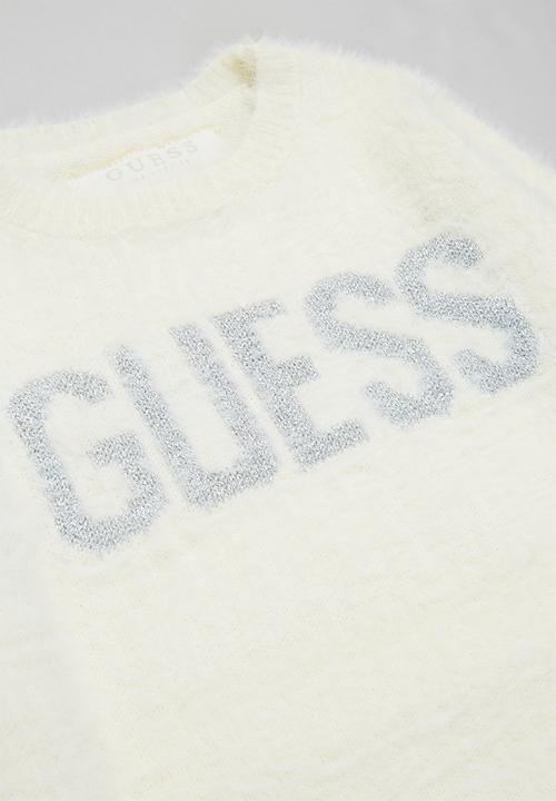 GUESS - Girls guess branded sweater - white