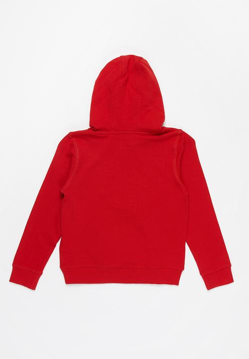 GUESS - Boys active hooded top - red