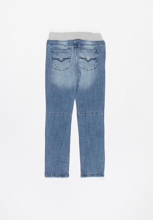 GUESS - Boys stretch denim slim pants - blue