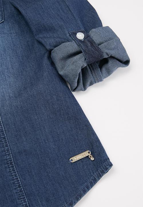 GUESS - Girls adjustable denim shirt - blue