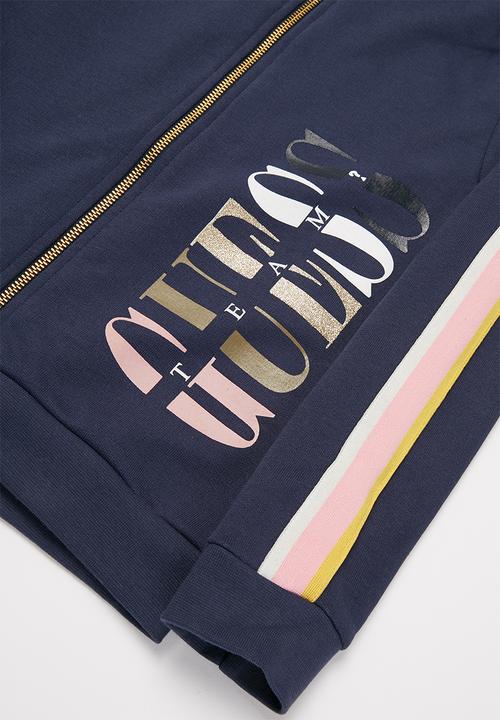 GUESS - Girls guess zip through hoodie - multi