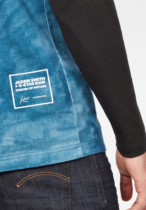 G-STAR - Cyrer water loose r t short sleeve - blue print
