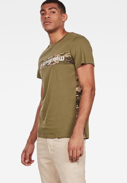 G-STAR - Graphic 7 r t short sleeve - olive