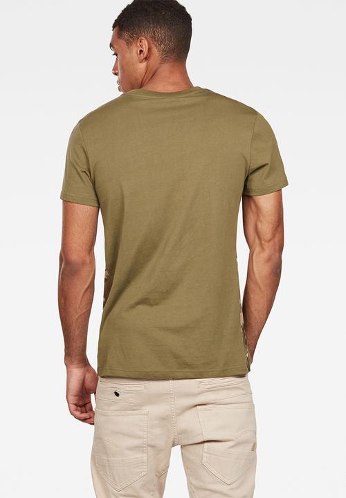 G-STAR - Graphic 7 r t short sleeve - olive