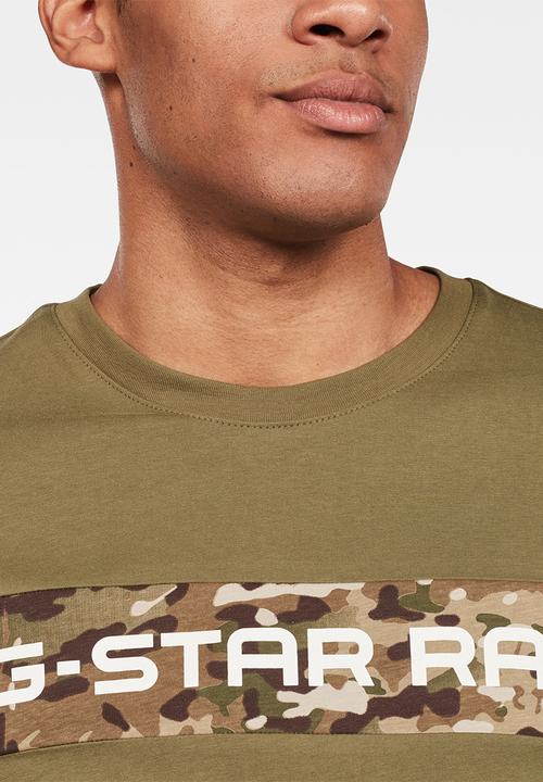 G-STAR - Graphic 7 r t short sleeve - olive