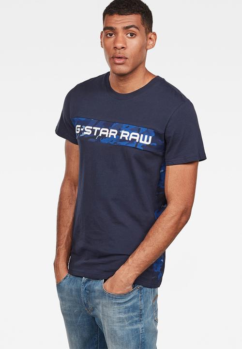 G-STAR - Graphic 7 r t short sleeve - navy