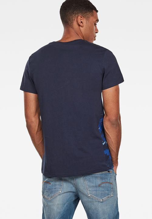 G-STAR - Graphic 7 r t short sleeve - navy
