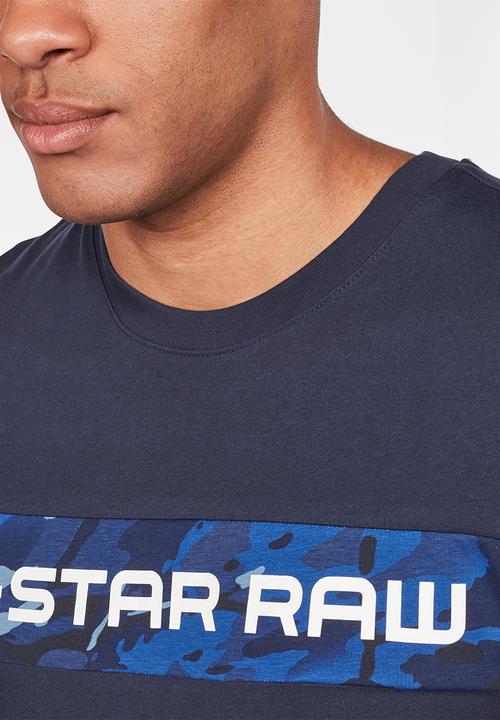 G-STAR - Graphic 7 r t short sleeve - navy