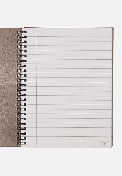 Typo - A5 spinout notebook recycled - brown 