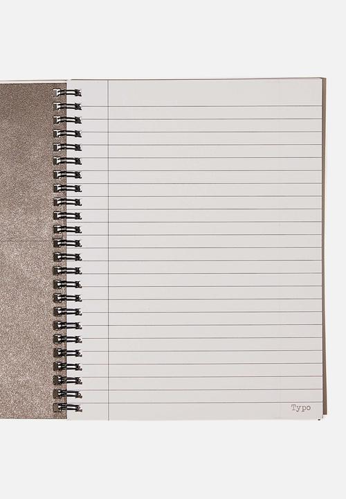 Typo - A5 spinout notebook recycled - multi 