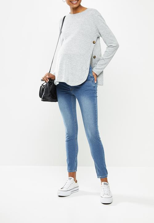 Cotton On - Maternity super stretch jean (over belly) - blue