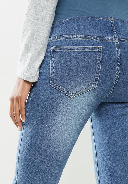 Cotton On - Maternity super stretch jean (over belly) - blue
