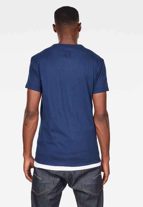 G-STAR - 30yr r t short sleeve - blue