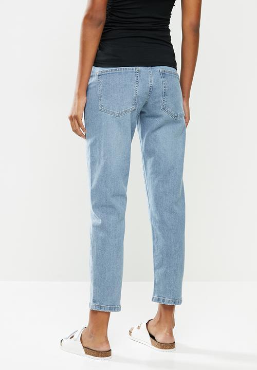 Cotton On - Maternity stretch mom jean (over belly) - blue