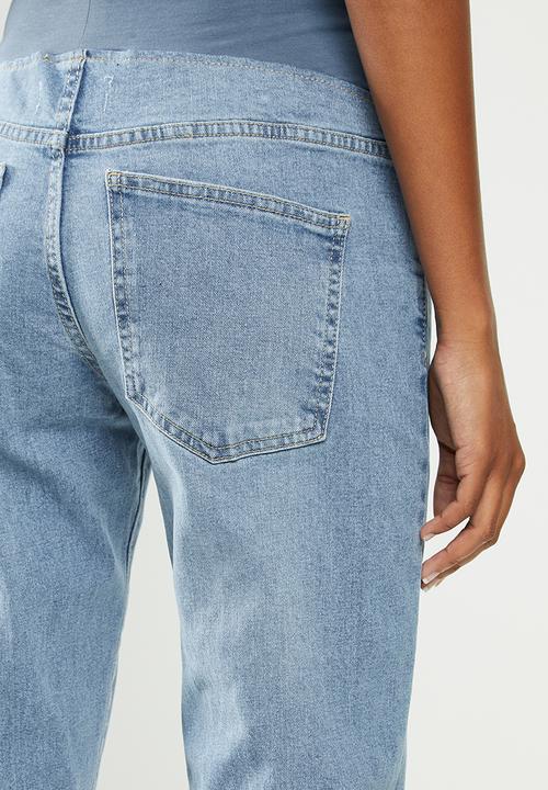 Cotton On - Maternity stretch mom jean (over belly) - blue