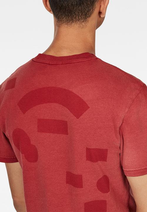 G-STAR - Cny graphic r t short sleeve  - red