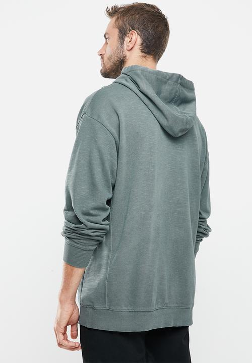 Cotton On - Pigment dyed oversized pullover - slate stone