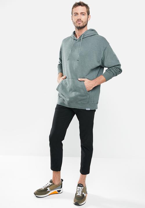 Cotton On - Pigment dyed oversized pullover - slate stone