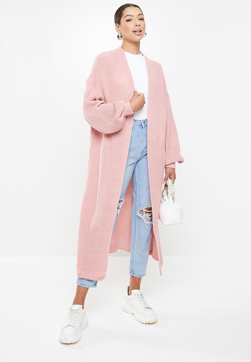 Missguided - Maxi batwing cardigan - pink