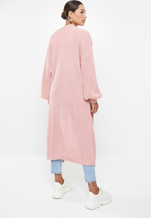 Missguided - Maxi batwing cardigan - pink