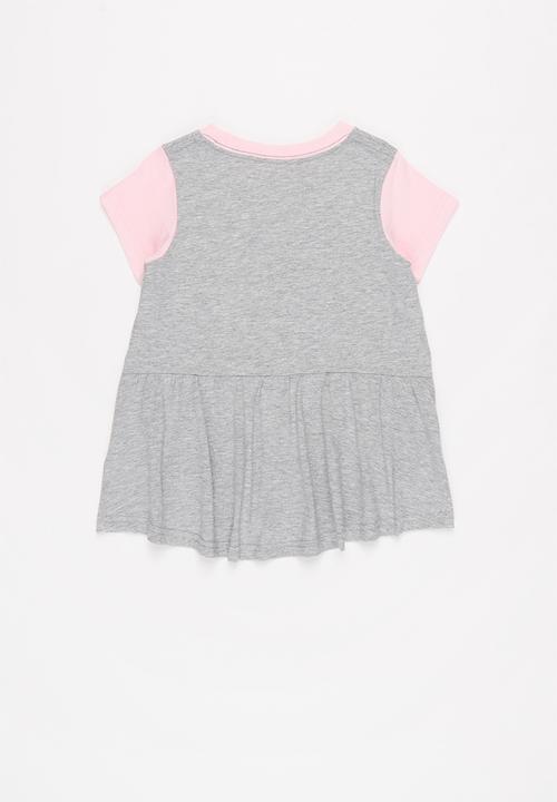 Converse - Cnvg star chev tunic capri set - grey & pink 