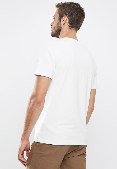 Cotton On - Mens essential vee neck tee 3 pack - white