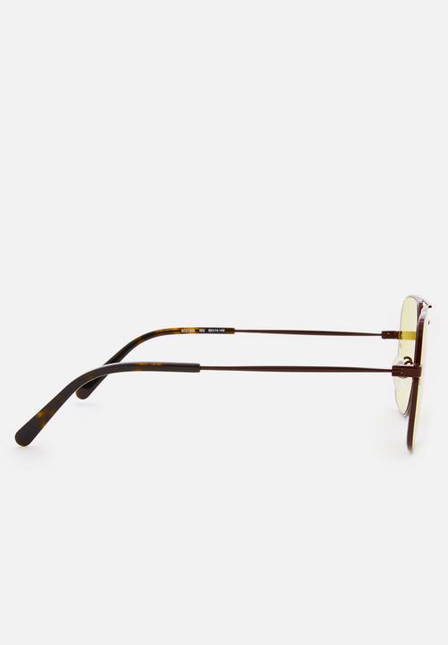 Stella McCartney - Metal frame sunglasses - yellow