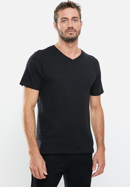 Cotton On - Mens essential vee neck tee 3 pack - multi 