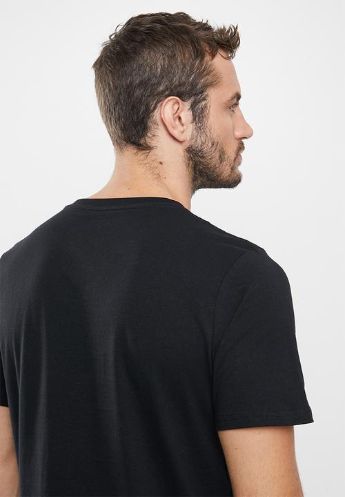 Cotton On - Mens essential vee neck tee 3 pack - black