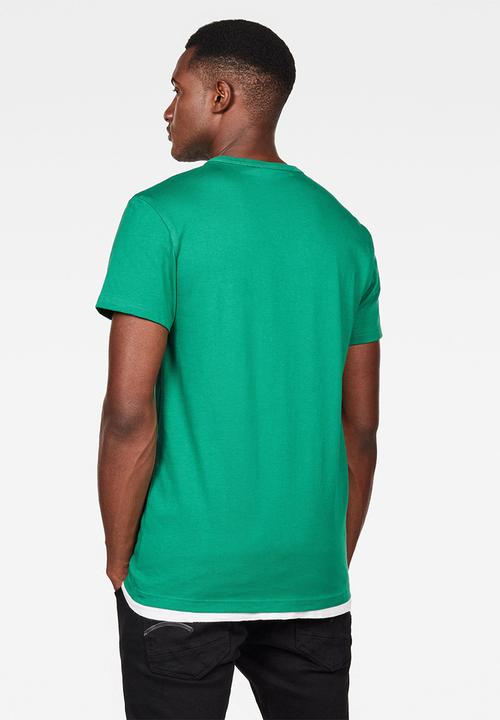 G-STAR - Straight r\t short sleeve - green