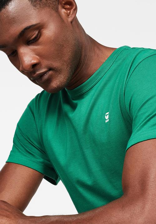 G-STAR - Straight r\t short sleeve - green