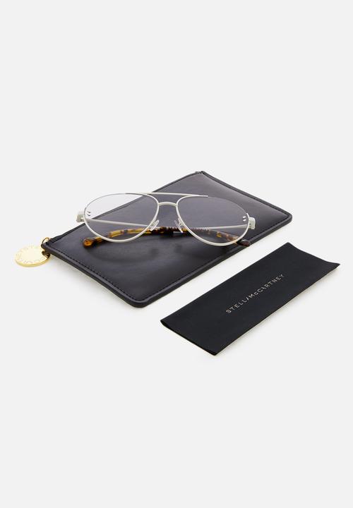 Stella McCartney - Metal frame sunglasses - grey & white 