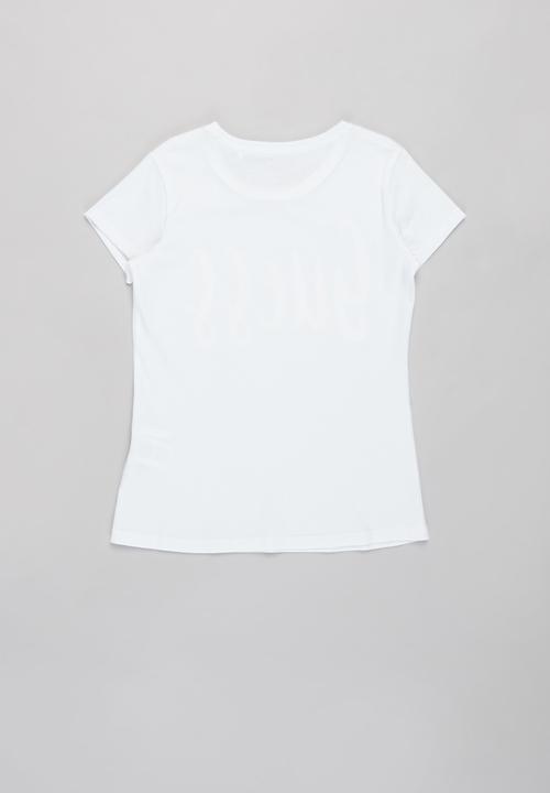 GUESS - Girls guess rainbow tee - white