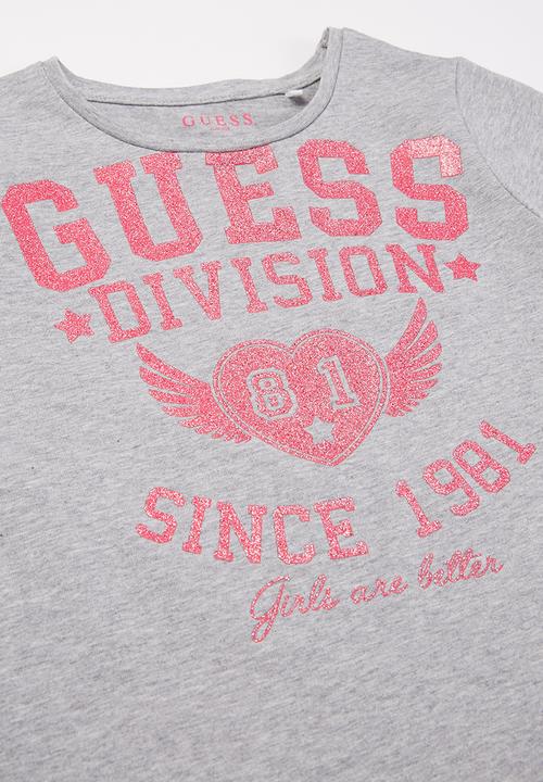 GUESS - Girls guess division tee - grey