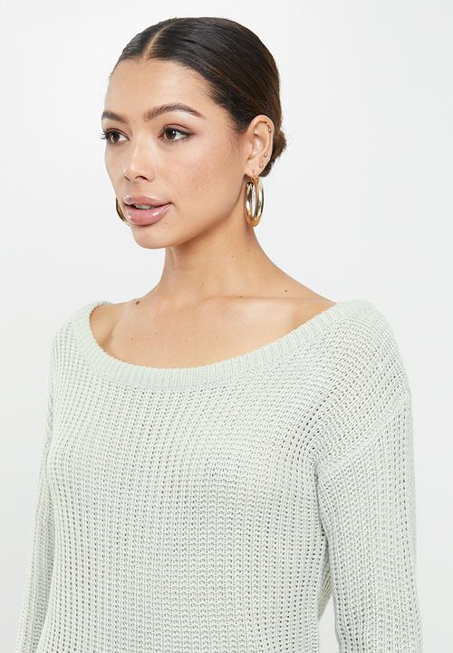 Missguided - Ayvan off shoulder jumper dress - grey