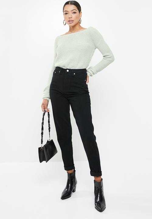 Missguided - Ophelita off shoulder jumper - grey