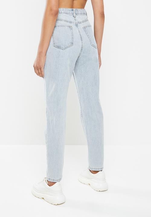 Missguided - Riot highwaisted denim mom jean - blue