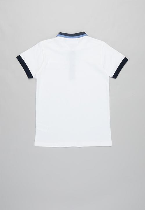 MINOTI - Pique polo top - white